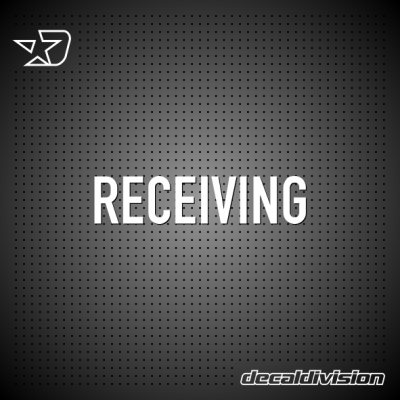 Receiving Lettering Sticker